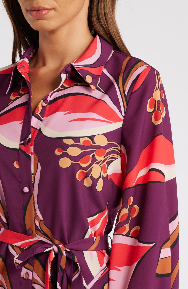 Sam Edelman Hoya Print Long Sleeve Shirtdress, Alternate, color, 