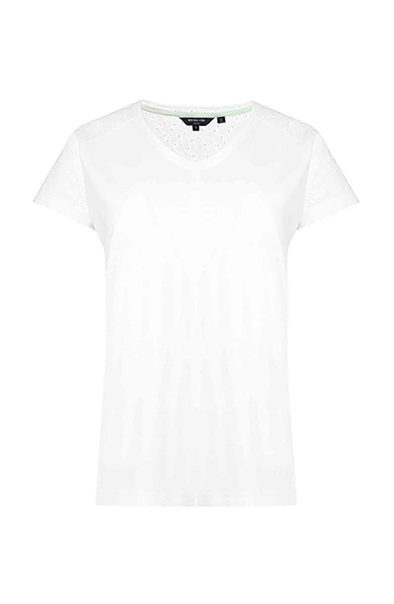 Weird Fish Pernille Cutaway T-Shirt, Alternate, color, White