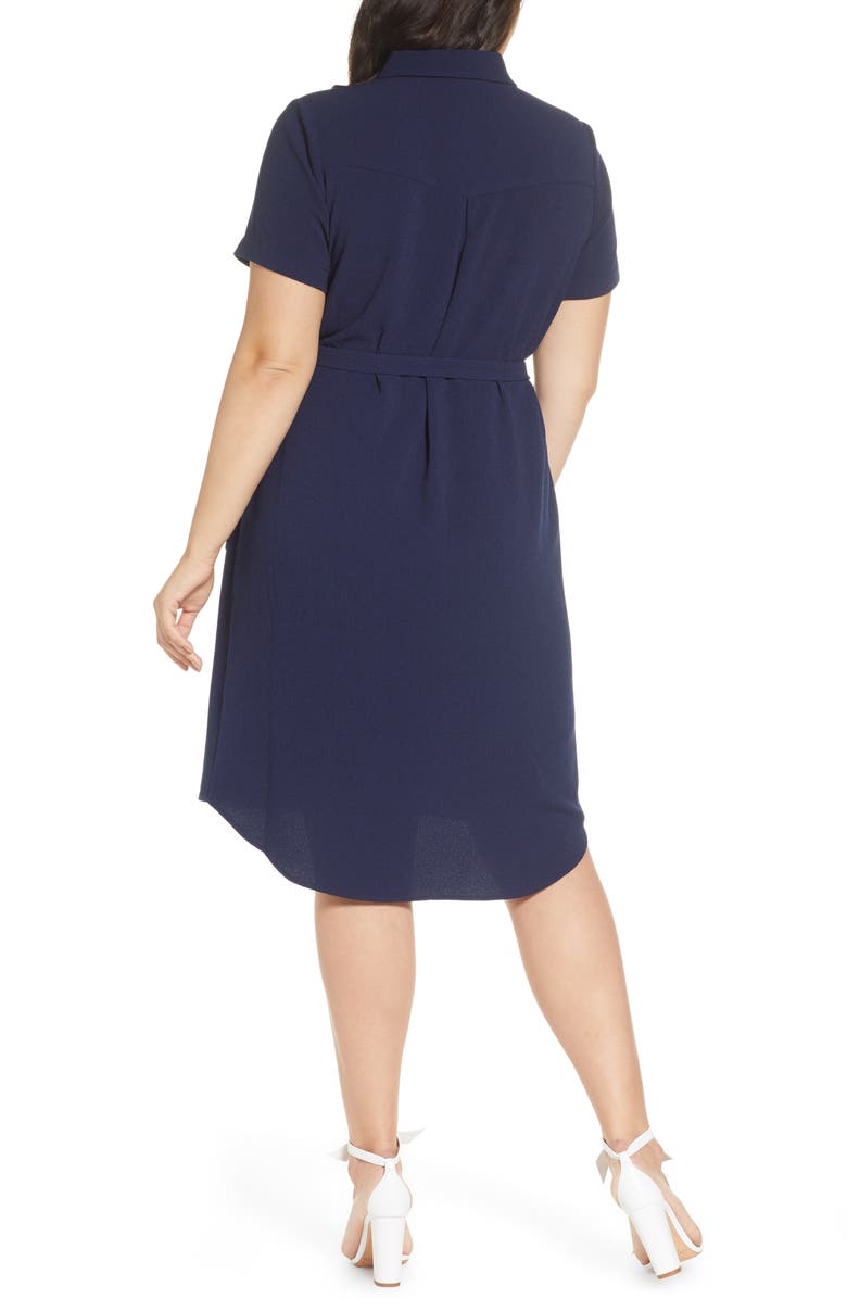 Rachel Parcell Everyday High/Low Shirt Dress, Alternate, color,