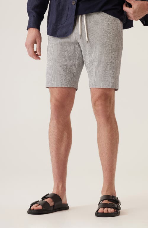 Deke Infinity 360 Supernatural Seersucker Bermuda Shorts In Gray