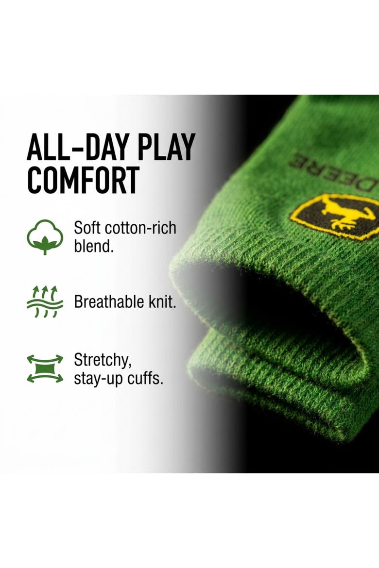 Non-Slip Grip 7-Pack Crew Socks, Alternate, color, Green Black Camo Multi