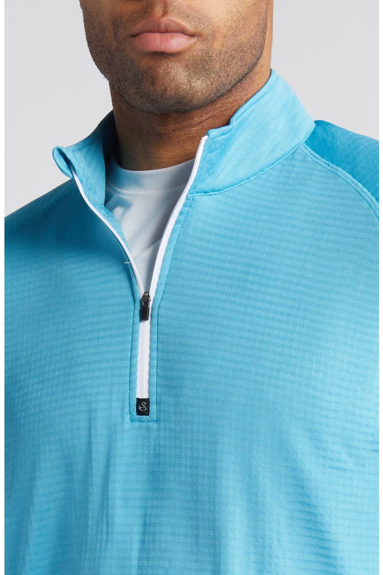 Lukas Quarter Zip Waffle Golf Pullover, Alternate, color, MAUI