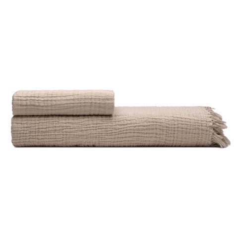 Soho Supersoft 4-Layer Cotton Gauze Bath and Hand Towel - Set
