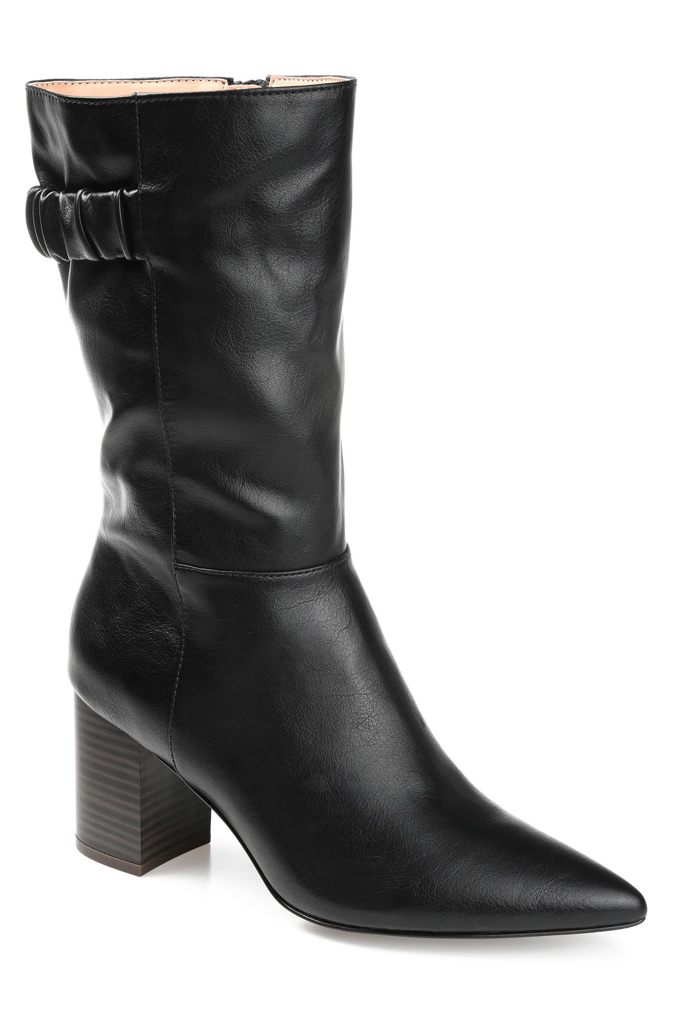 Journee Collection Wilo Vegan Leather Boot, Main, color, 