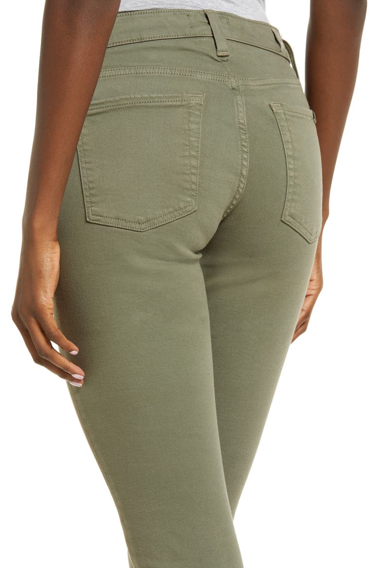 7 For All Mankind® Ankle Skinny Jeans, Alternate, color, AGAVE