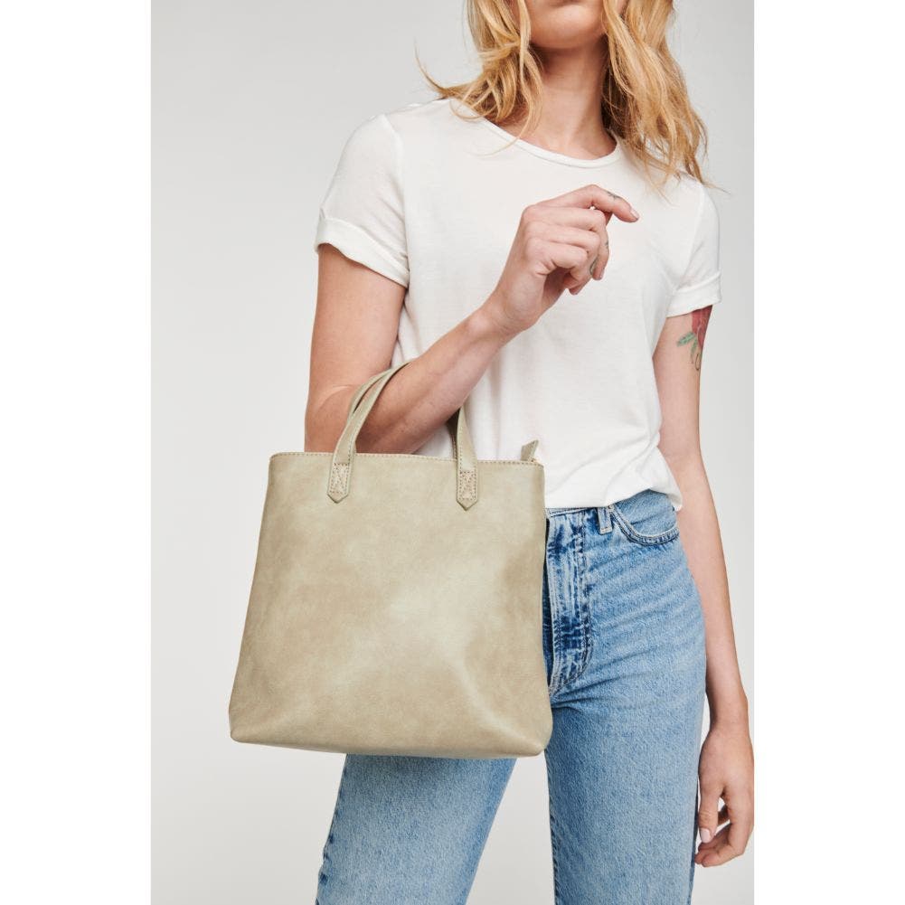 MODA LUXE Selena Mini Tote, Alternate, color, Sage