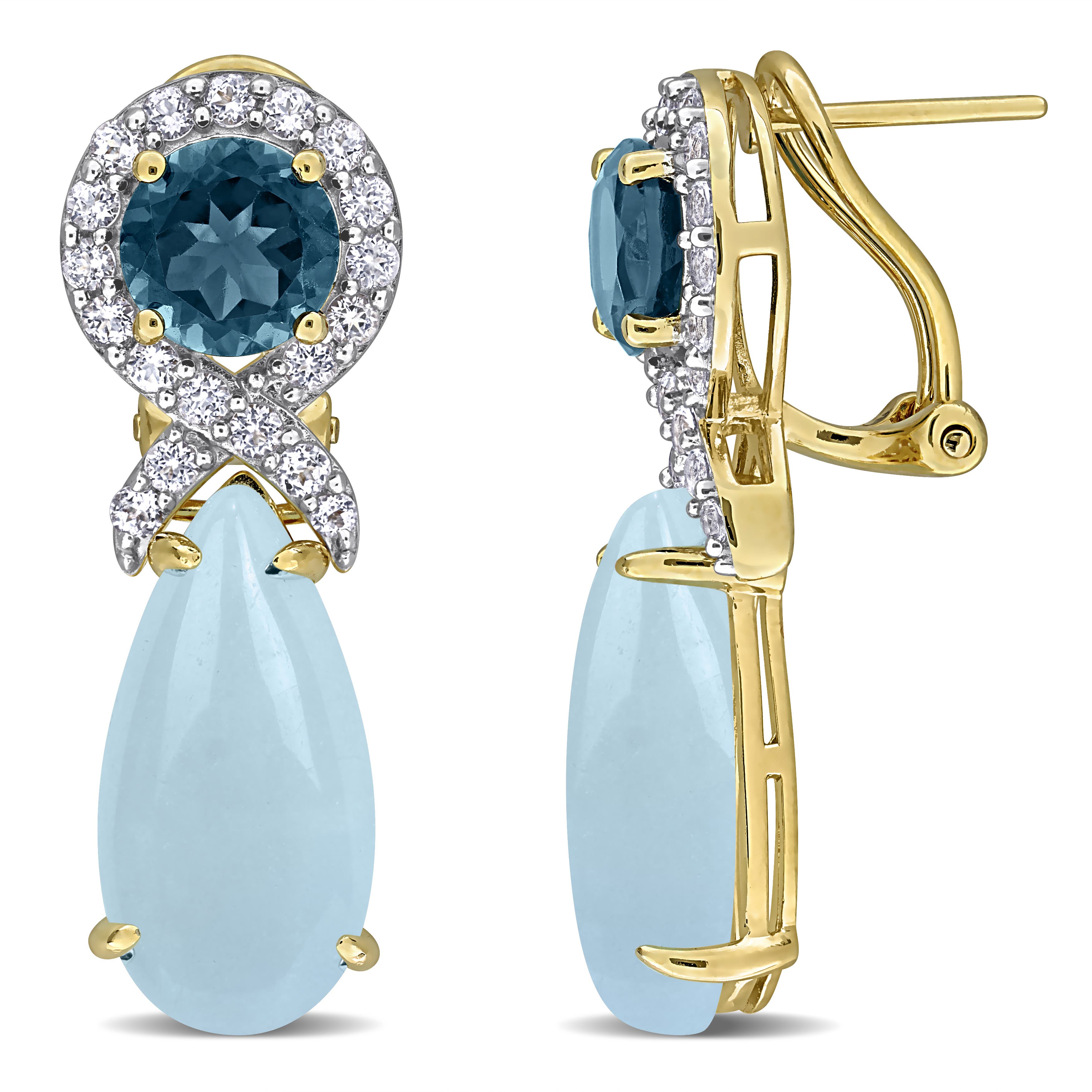 Aquamarine/Yellow-Plated