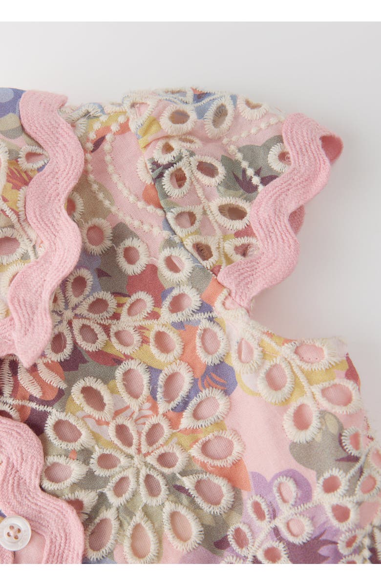 Marlo Kids Alanna Embroidered Romper, Alternate, color, Floral