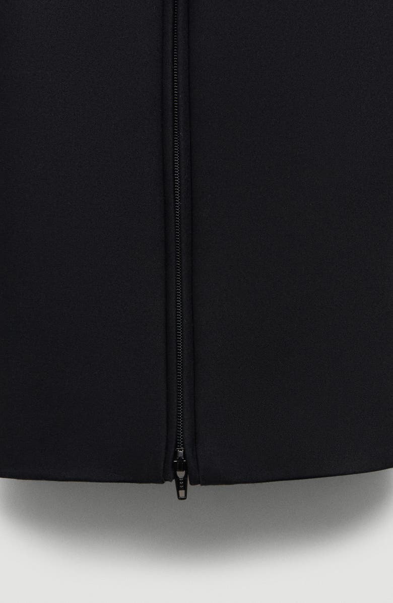 MANGO Back Zip Slit Cotton Blend Pants, Alternate, color, 