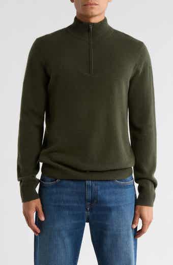 Nordstrom Cashmere Quarter Zip Sweater