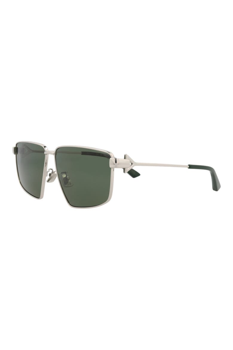 Sunglasses, Alternate, color, SILVER SILVER GREEN