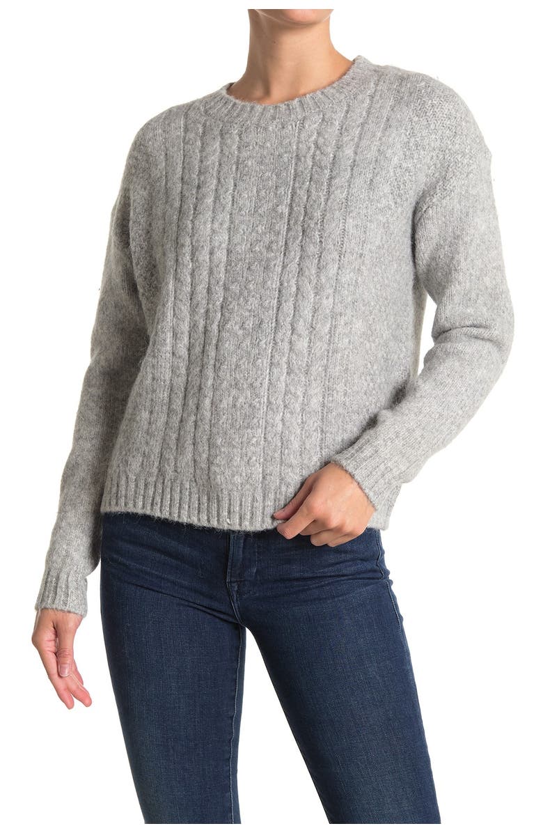 MAX STUDIO Cable Knit Sweater, Main, color,