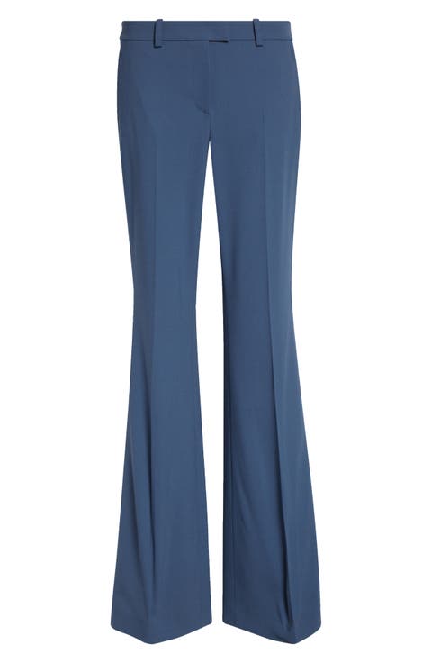 Haylee Stretch Virgin Wool Flare Trousers
