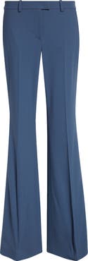 Michael Kors Collection Haylee Stretch Virgin Wool Flare Trousers