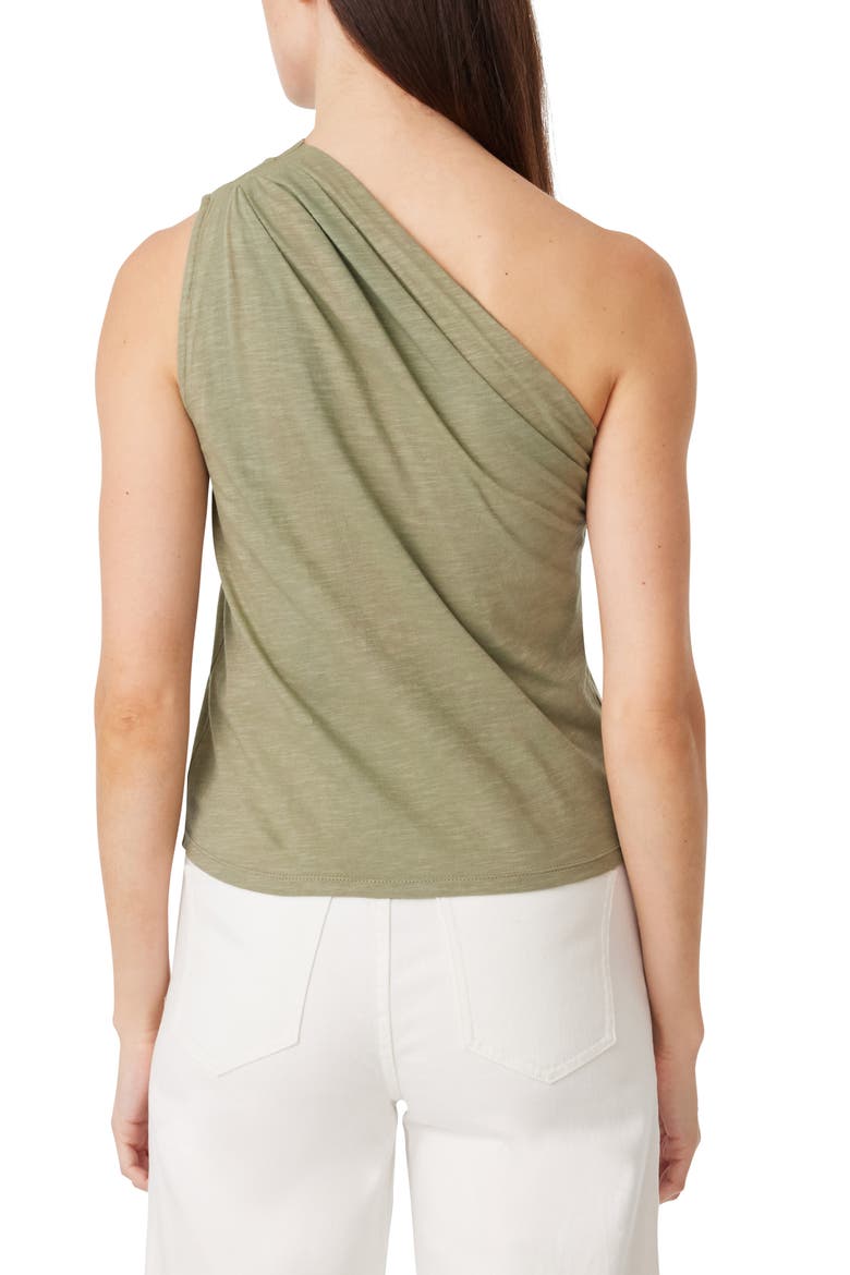 One-Shoulder Knit Top, Alternate, color, SAGE