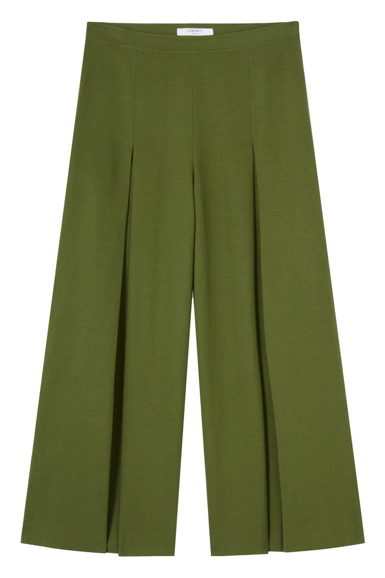 Frances Colette Pleated Wide Leg Pants, Alternate, color, GREEN