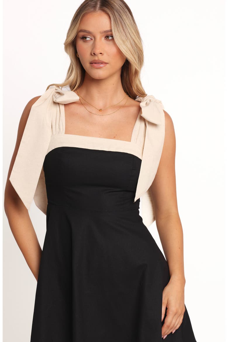 Olinda Fit & Flare Minidress, Alternate, color, BLACK/ CREAM