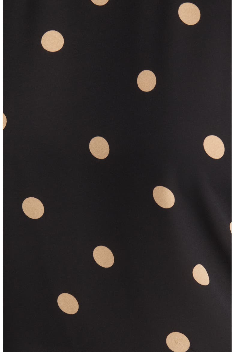Polka Dot Blouse, Alternate, color, ANNE BLACK/ LATTE