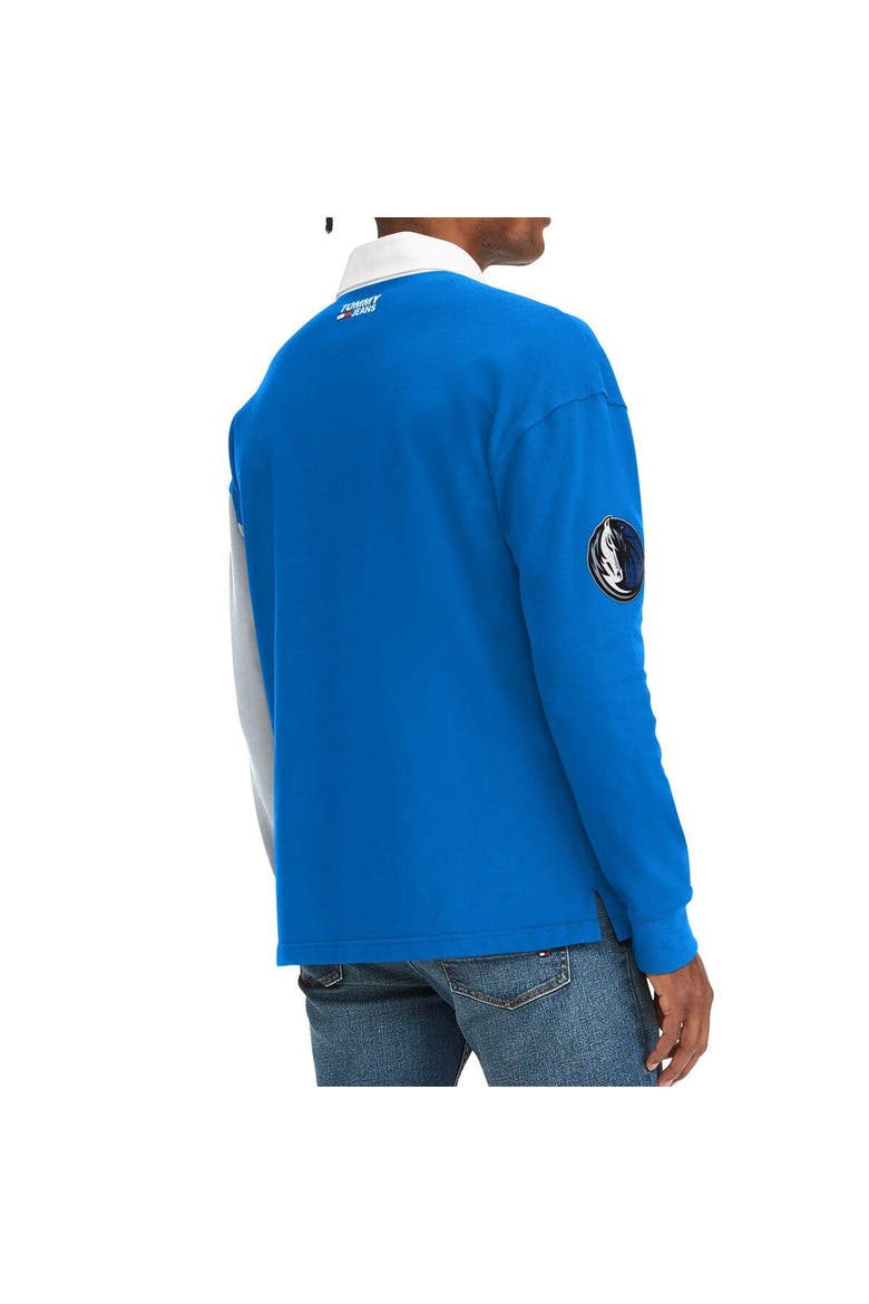 Men's Tommy Jeans Royal/Gray Dallas Mavericks Ronnie Rugby Long Sleeve T-Shirt, Alternate, color, Royal
