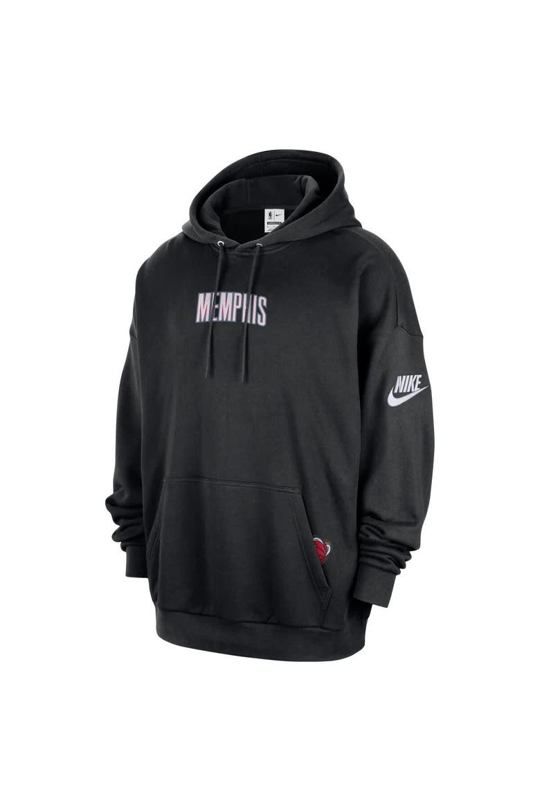 Men's Nike Black Memphis Grizzlies Classic Edition Hardwood Classics Premium Club Heavyweight Fleece Hoodie, Alternate, color, Black