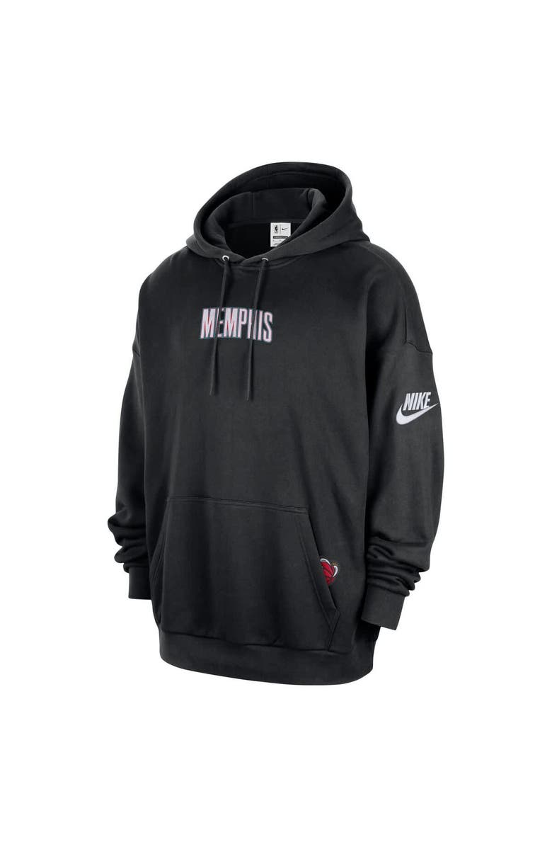 Nike Men's Nike Black Memphis Grizzlies Classic Edition Hardwood Classics Premium Club Heavyweight Fleece Hoodie, Alternate, color, Black
