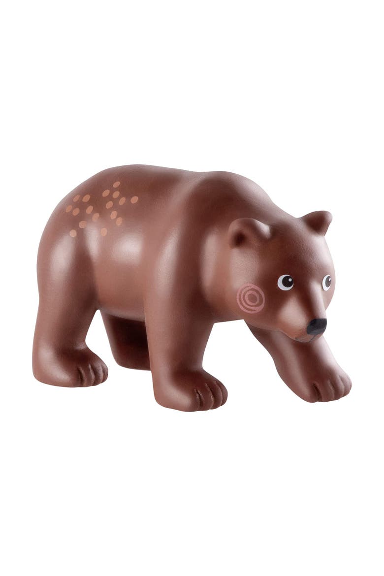Little Friends Brown Bear - Chunky Plastic Forest Animal Toy Figure, Main, color, Multi