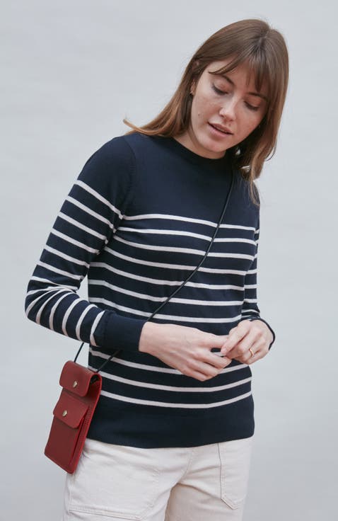 Cotton Breton Crew Neck Sweater