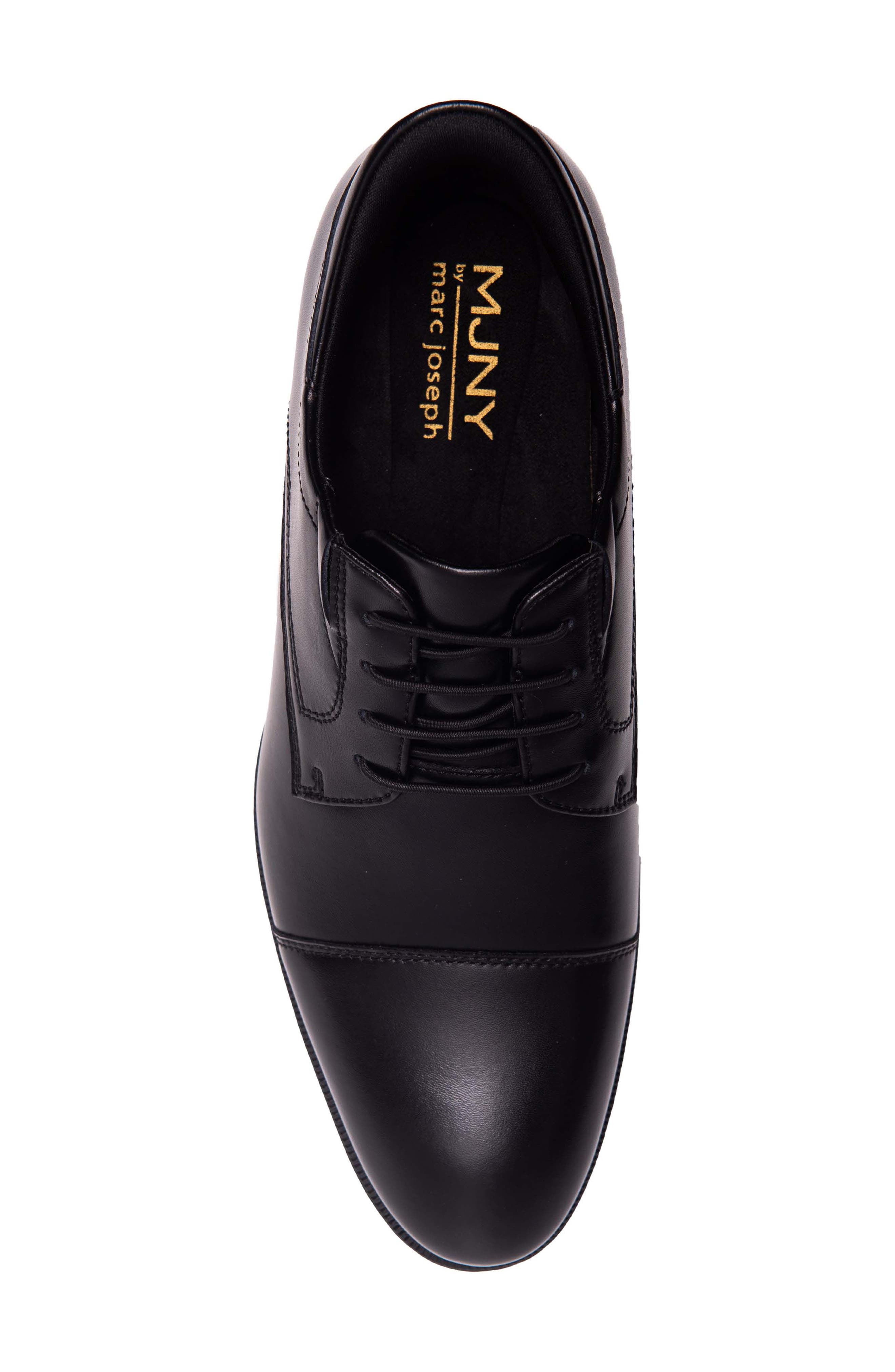 Marc Joseph New York Baker Street Hands-Free Cap Toe Derby, Alternate, color, Black