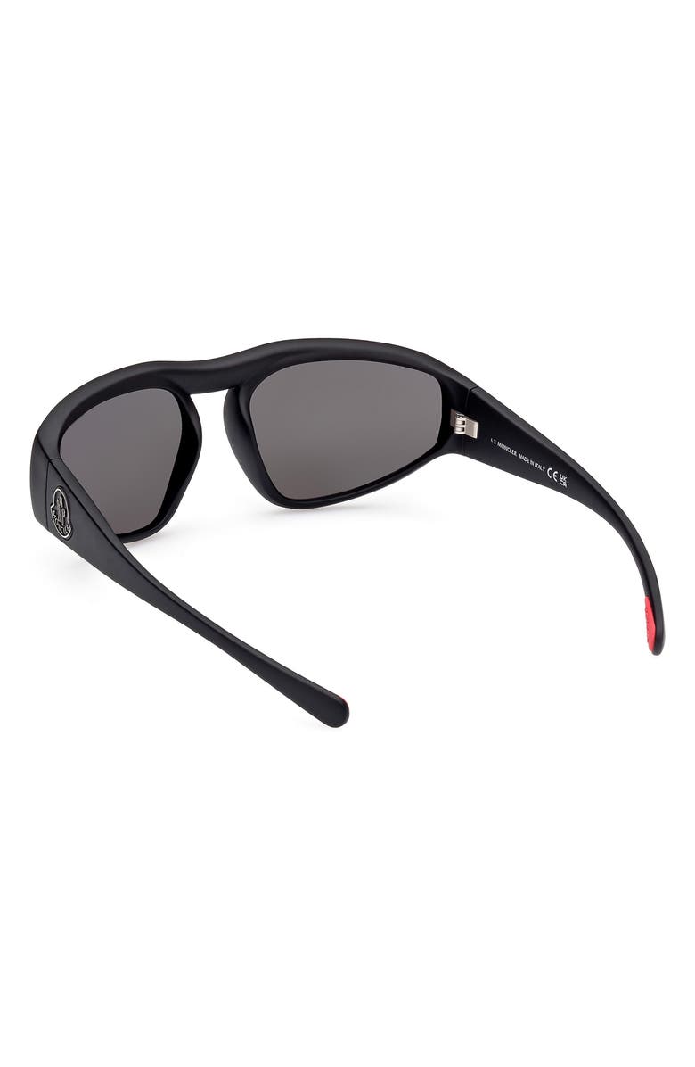 Moncler 62mm Oversize Geometric Sunglasses, Alternate, color,