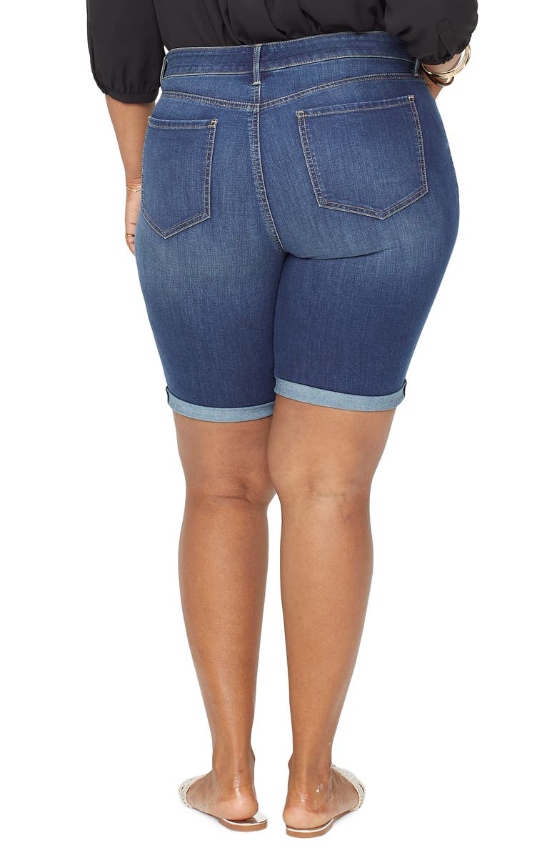 NYDJ Briella Cool Embrace Roll Cuff Denim Shorts, Alternate, color, 