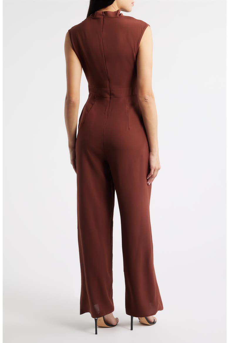 Lilou Wide Leg Jumpsuit, Alternate, color, BROWN