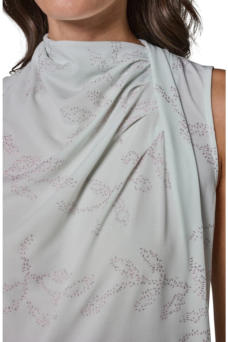 Hotfix Twist Drape Shoulder Sleeveless Top, Alternate, color, SKYLIGHT