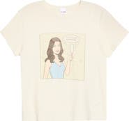 Re/Done 5 O'Clock Graphic T-Shirt