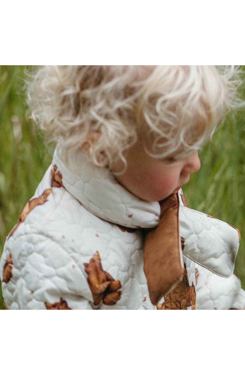 Milkbarn Quilted Padded Jacket, Alternate, color, Honey Bear