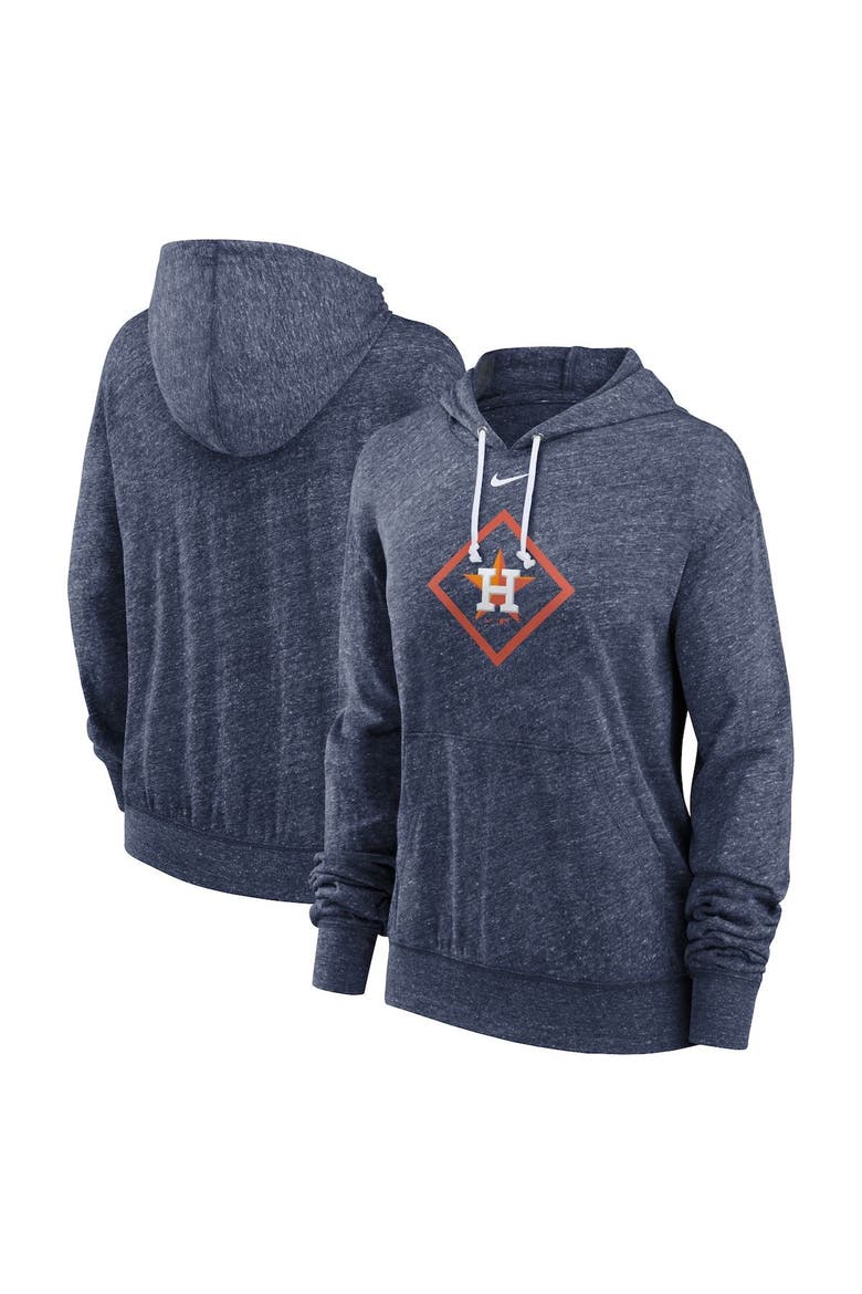 Women's Nike Navy Houston Astros Diamond Icon Gym Vintage Lightweight Hooded Top, Main, color, Navy