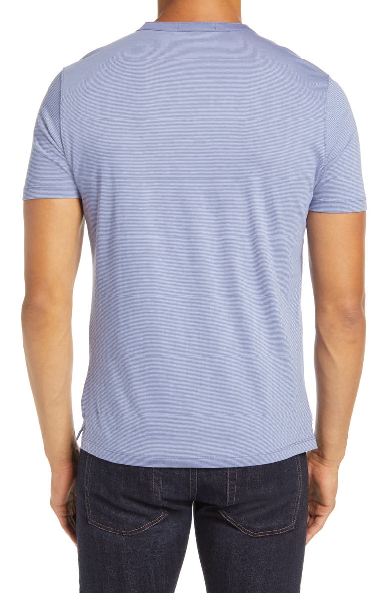 Robert Barakett Asher Stripe Y-Neck Henley, Alternate, color, 