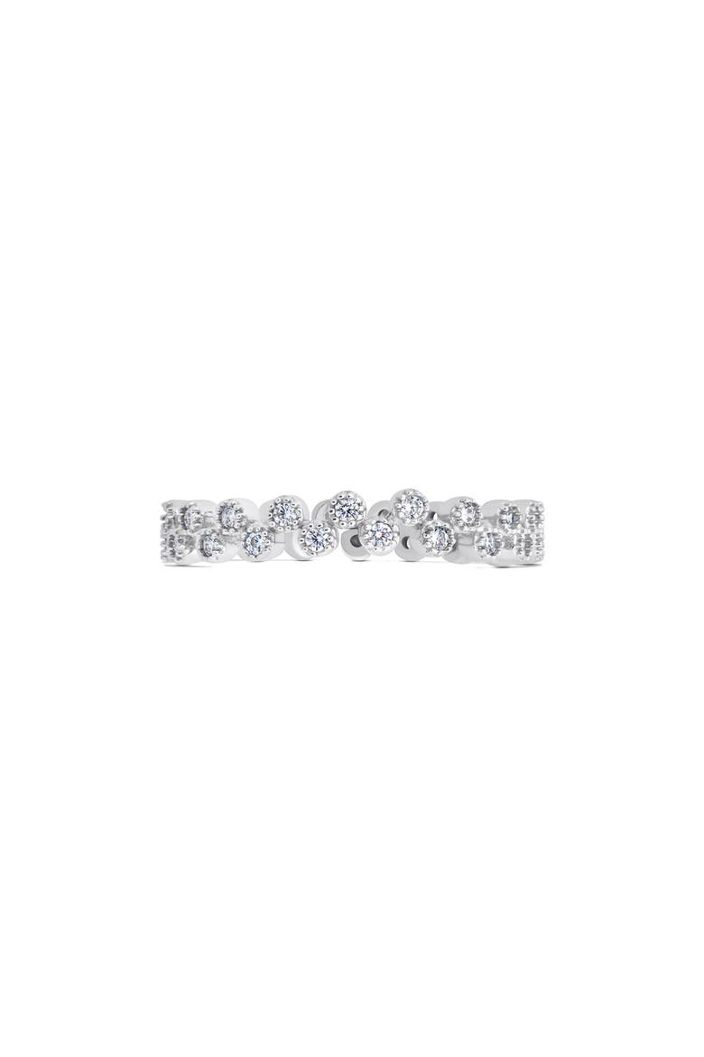 Cubic Zirconia Band Ring, Alternate, color, SILVER