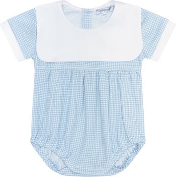 Blue Gingham Baby Bubble - Baby