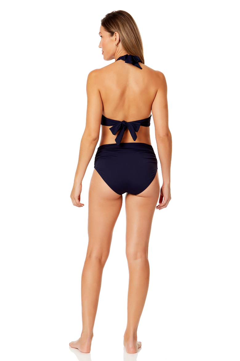Women's Halter Bikini Top - Navy, Alternate, color, Navy