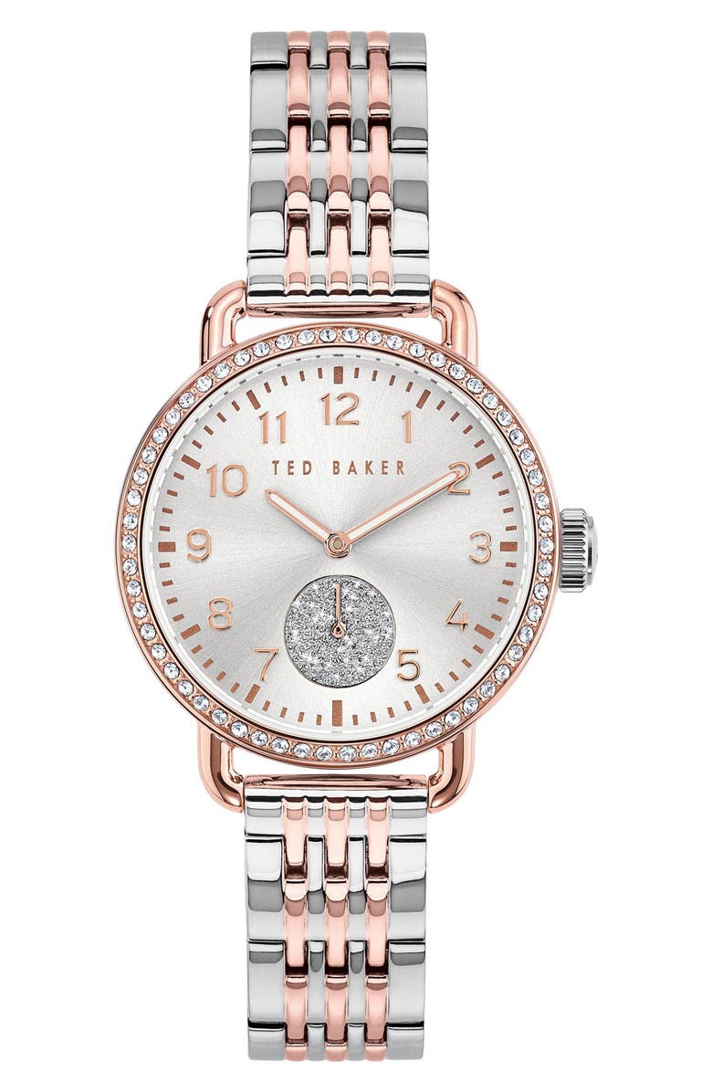 Ted Baker Quartz Bracelet Watch, 34mm, Main, color, 