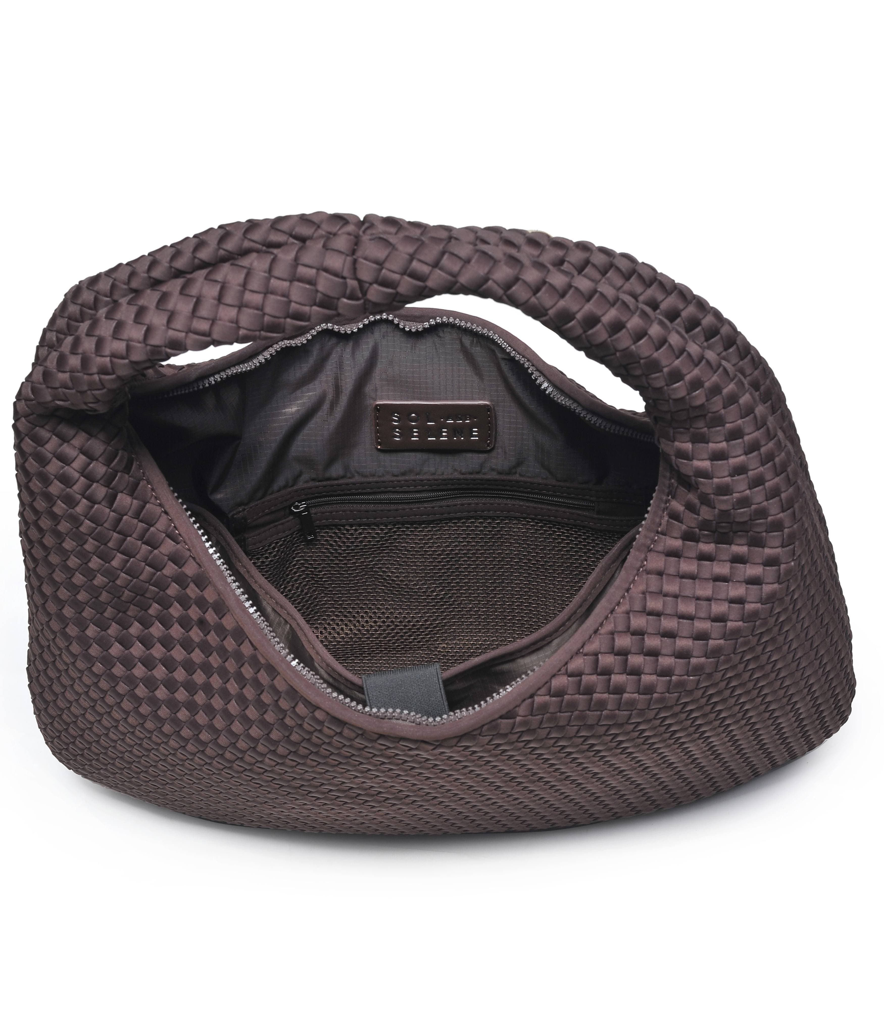 Dare to Dream - Large Woven Neoprene Hobo Bag, Alternate, color, Chocolate