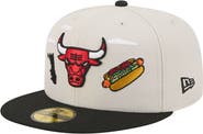New Era Men's New Era Tan/Black Chicago Bulls Localized City Icon 59FIFTY Fitted Hat