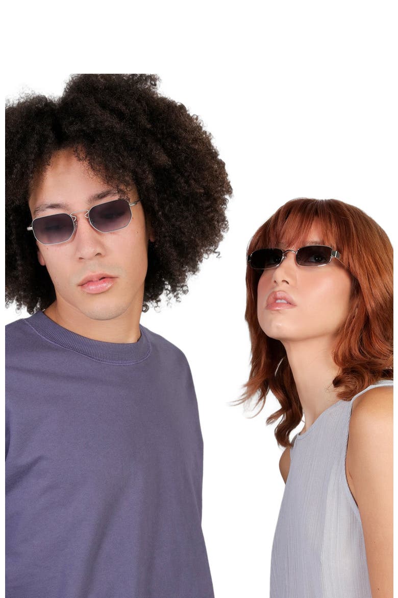 Venetian Sunglasses, Alternate, color, Matte Black / Grey