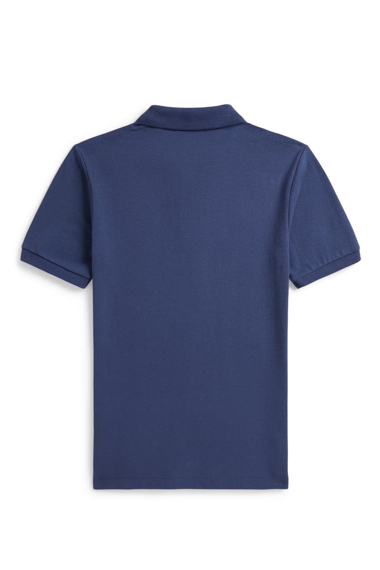 Kids' Embroidered Polo Bear Cotton Piqué Polo, Alternate, color, OLD ROYAL