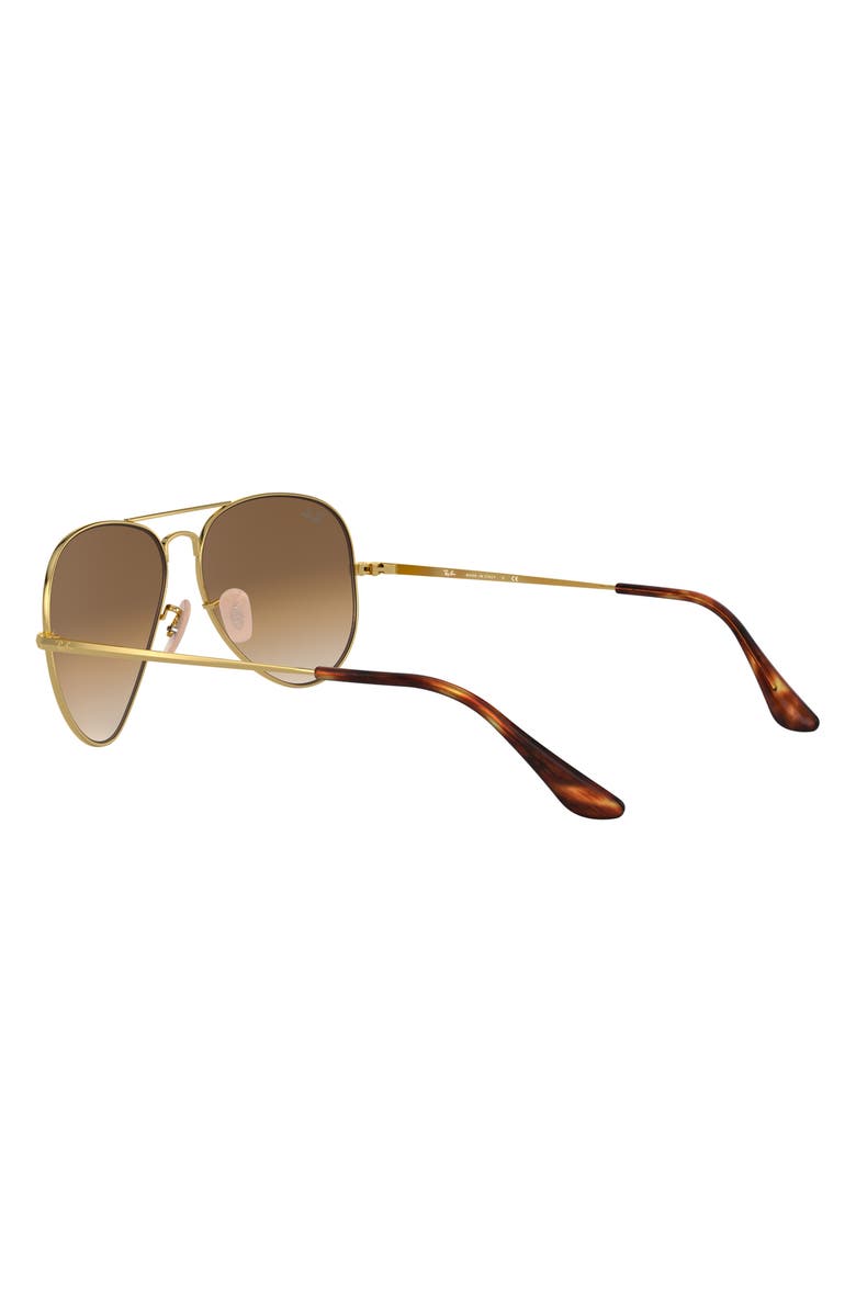 Ray-Ban 55mm Gradient Pilot Sunglasses, Alternate, color, 