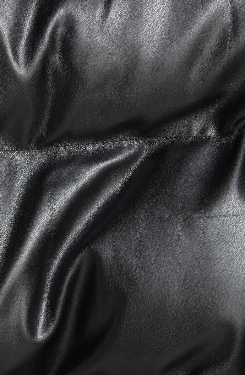 BY.DYLN Austin Faux Leather Hooded Puffer Jacket, Alternate, color, 