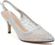 LADY COUTURE Lola Embellished Pointed Toe Slingback Pump