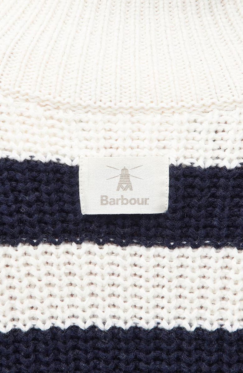 Barbour Silverdale Breton Stripe Funnel Neck Sweater, Alternate, color,
