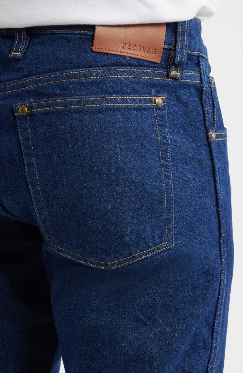 Tecovas Slim Straight Heritage Denim Jeans, Alternate, color, Dark Blue