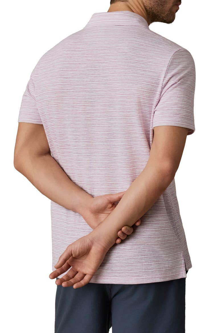 Breeze Striped Polo, Alternate, color, ORCHID WAKE STRIPE